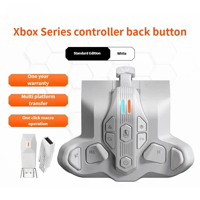 Back Key Wireless Receiver for Xbox Series Controller, Dedicated Back Key Macro Gaming Grip Accessory