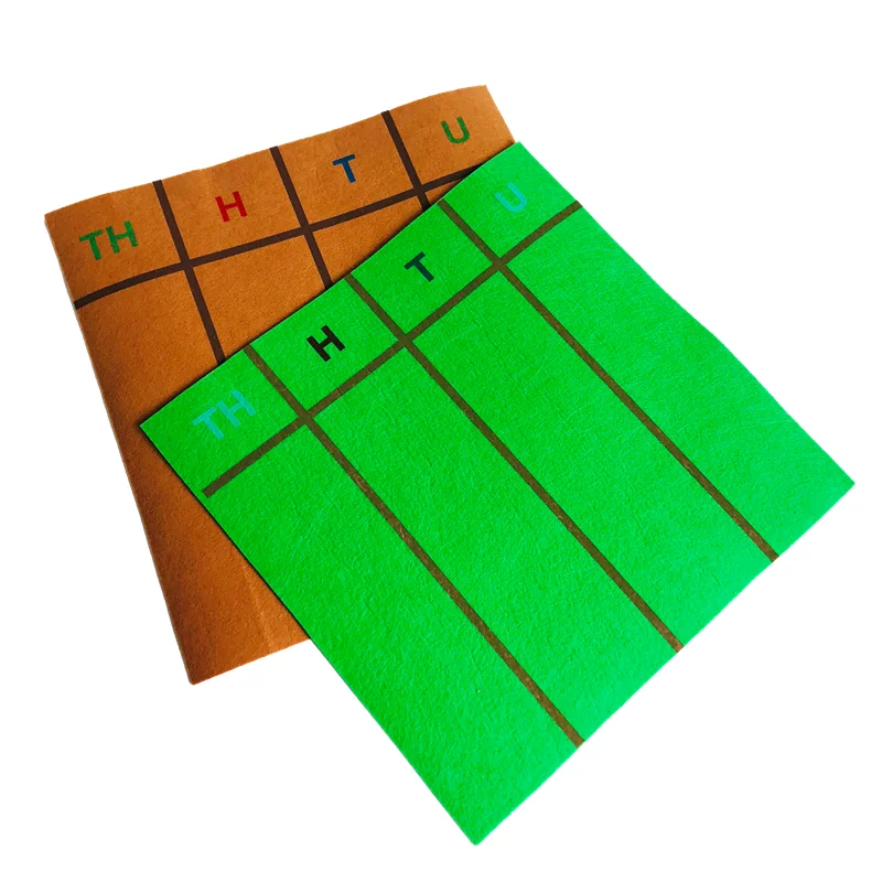 Montessori Math Mat Carpet for Beads Decimal Symbols Learning Tools Mathematics Materials Classroom Educational Equipment