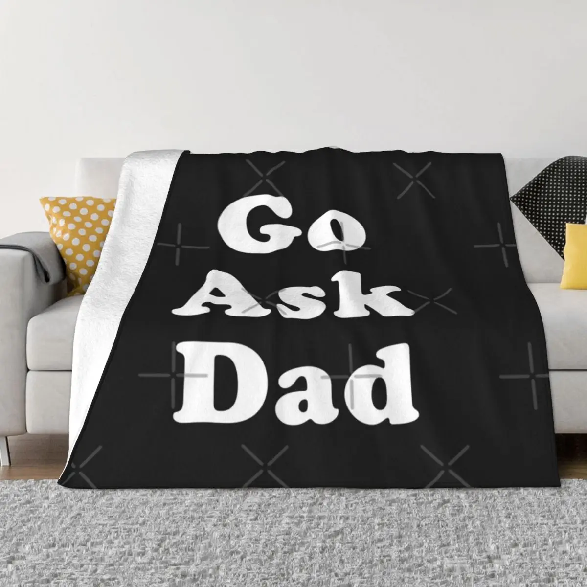 

Аниме одеяла Go Ask Dad, одеяло для кровати, домашнее и декоративное одеяло