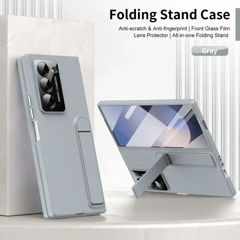 Custodie per Samsung Z Fold6/5/4/3 Custodia per telefono Materiale PC Shell Membrana Scaffold Custodia per lenti Z Fold6 5 4 3 Copertura per telefono all-inclusive