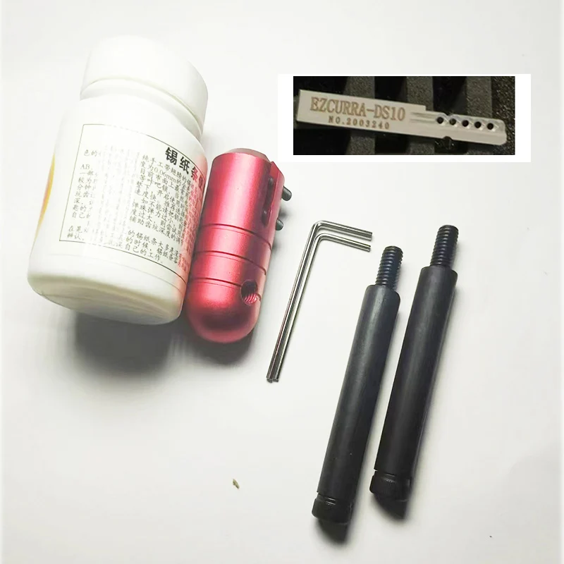 

Tin Foil Tool TinFoil ZECURRA-DS10 Zecurra Ds10 Full Set With Handle Safe Lock Pick Set Lock Opener Locksmith Tools