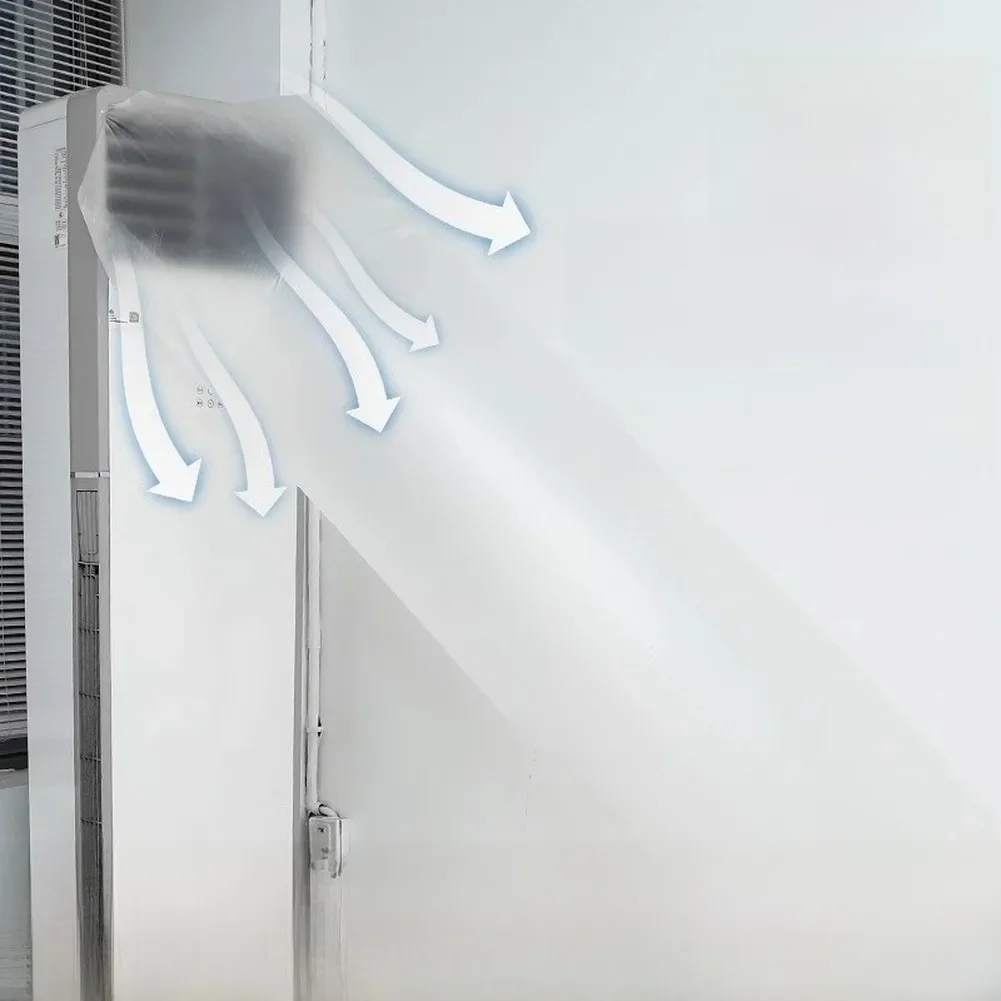 Air Duct Bag For Air Conditioner For Cooling 8/10/15/20M Flexible PE Material Transparent White For Indoor Airflow Control