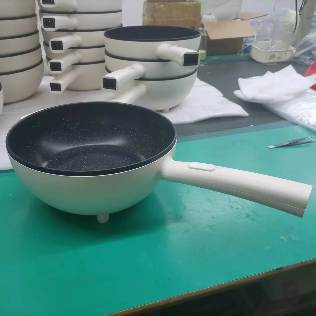 

# Multipurpose Automatic Fry Pan Egg Boiler Non Stick Electric Cooking Pot Handle Electric Frying Pan Electric Skillets #