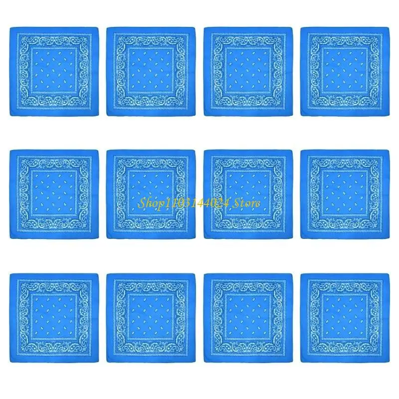 

N5KE Унисекс Банданы для вечеринок Модный шейный шарф Квадратный платок для верховой езды Повязка на голову