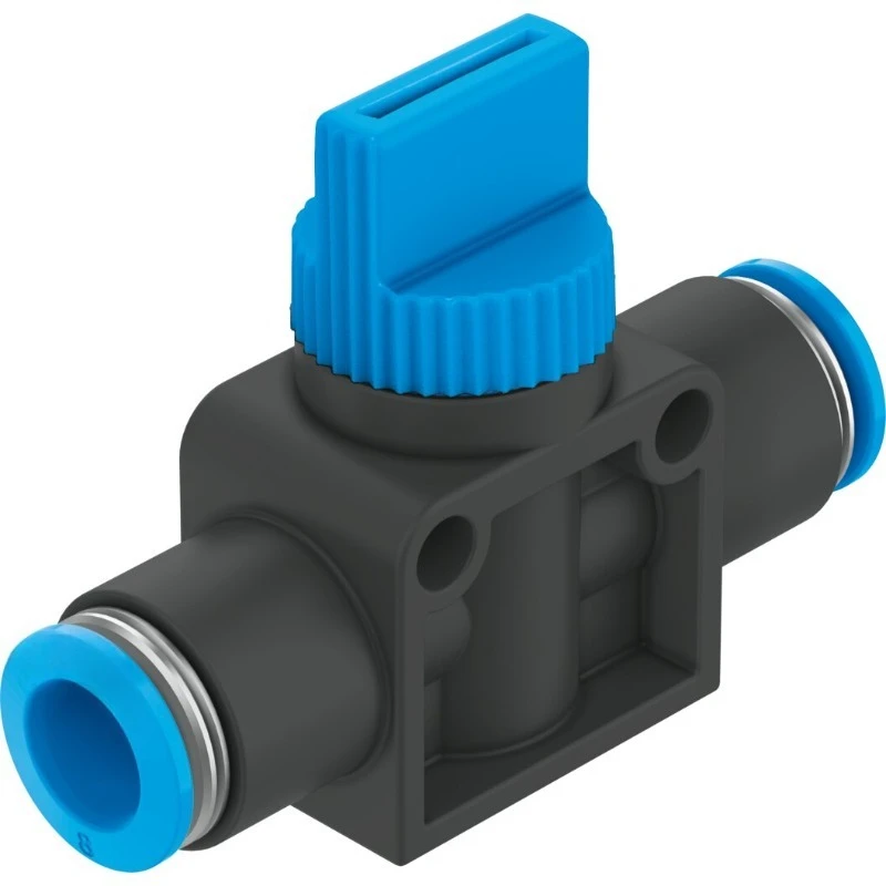 ORIGINAL Shutoff Valve HE-2-QS-4 HE-2-QS-6 HE-2-QS-8 HE-2-QS-10 HE-2-QS-12 HE-3-QS-4 HE-3-QS-6 HE-3-QS-8 HE-3-QS-10 HE-3-QS-12