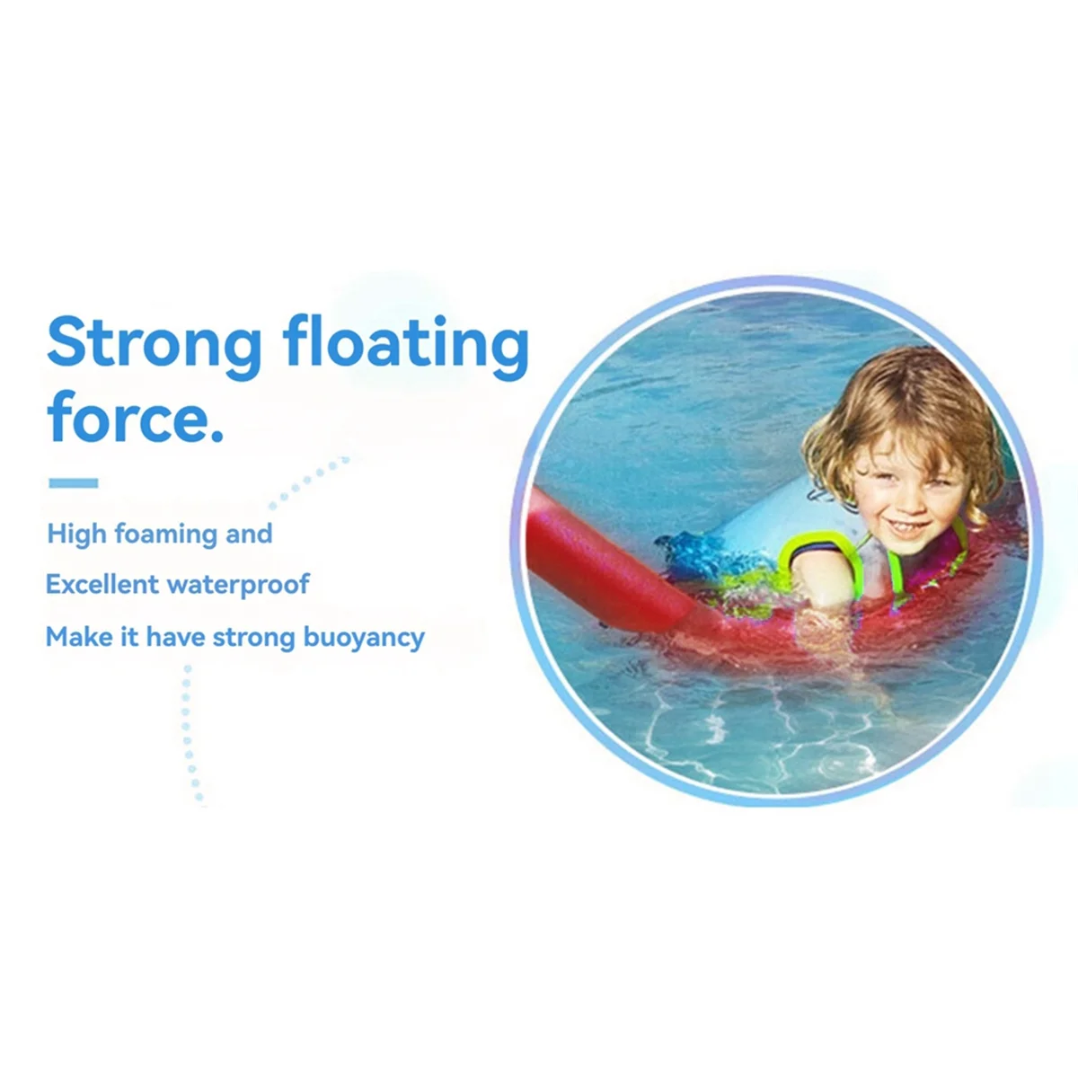 Soft Foam Swimming Pool Float Tube, Swim Aid Foam Stick, Foam Pole Float Ball, Pool Accessories