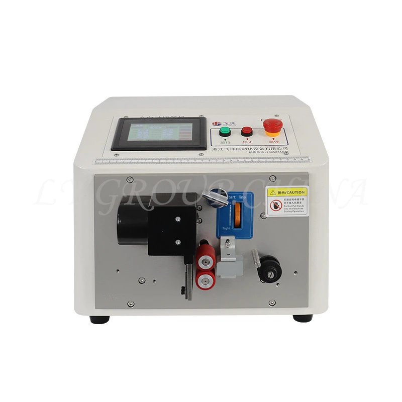 LY-302 Touch Screen Automatic Wire Tube Sleeving Pipe Cutting Machine For Wire Cable Cutting Stripping Peeling Machines