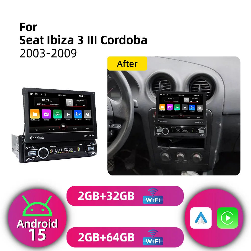 For Seat Ibiza 3 III Cordoba 2003-2009 7