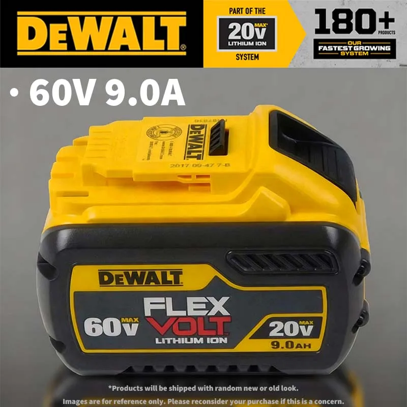 For Original Dewalt 60V 9A Battery 18650 ‌Li-Ion 60Volt 9.0Ah Power Tool Battery High Power Rechargeable Replacement Battery