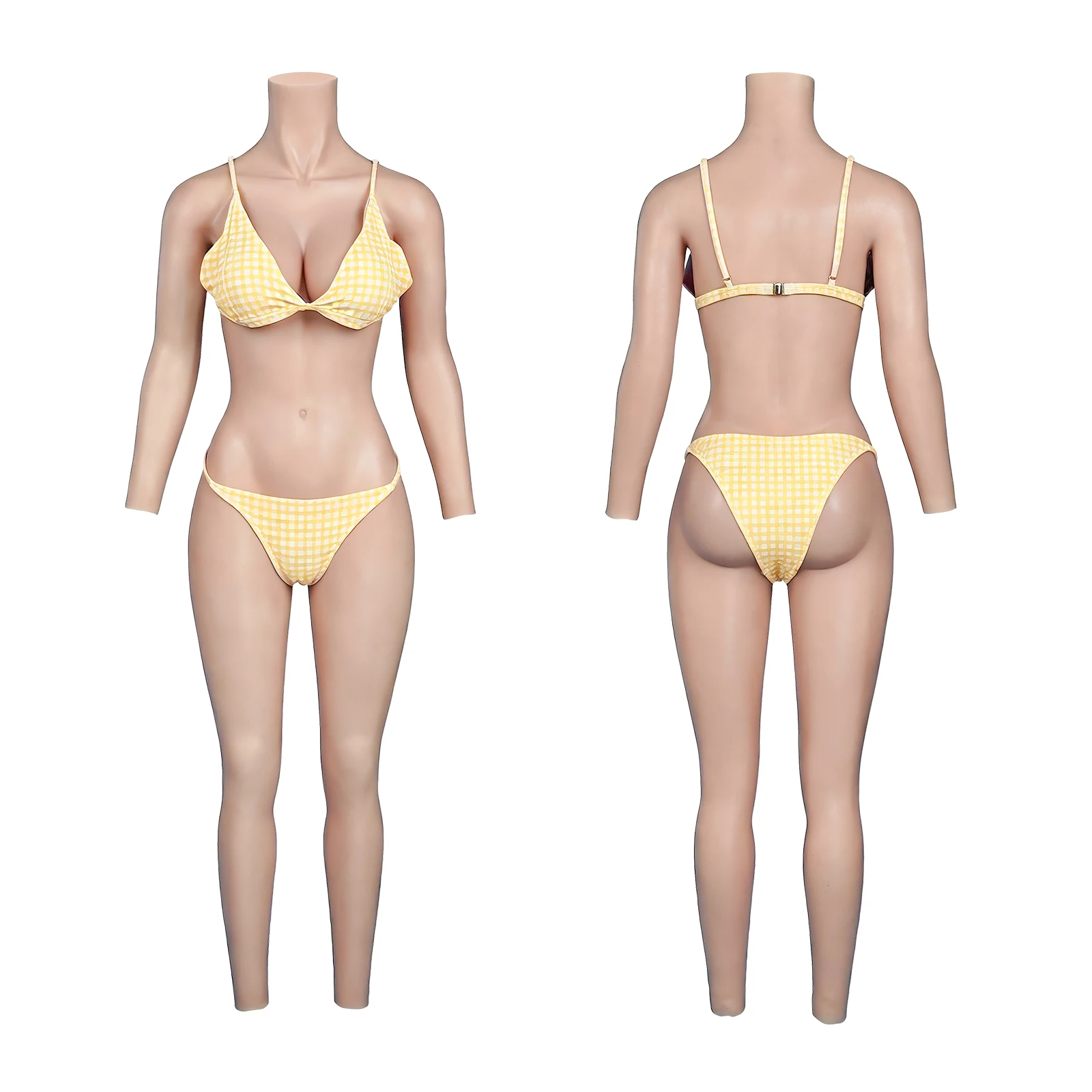 KUMIHO C Cup Full Silicon Bodysuit Silicone Bodysuit Crossdresser Breast Form Transgender Cosplay Artificial Vagina for Men