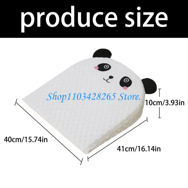 Baby Wеdge Pillow Breastfeeding Ergonomic Pillow Cartoon Pattern Anti-spit Baby Support Pillow for Toddlers Breathable G2TE