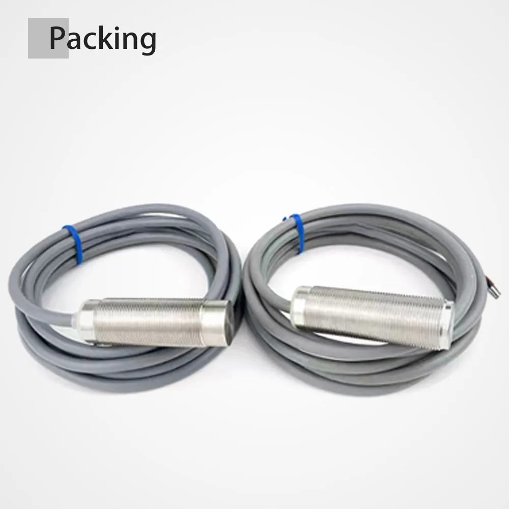 Cloweit M8/M12 All Metal Encapsulated Proximity Switch Sensor Inductive Three Wire NPN Normally Open