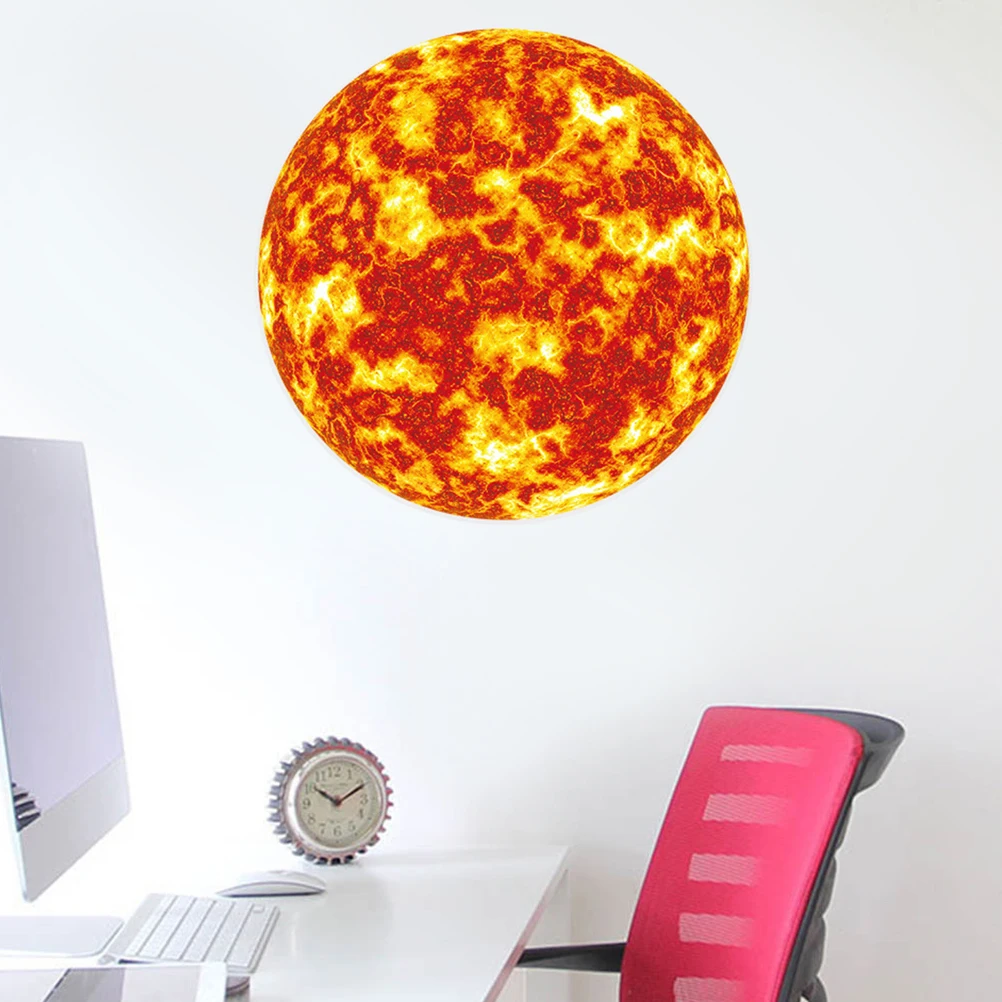 

Fluorescent Universe Planet 30x30cm Wall Stickers Luminous Bedroom Home Decals Shine Dark Night Easy Apply Remove No
