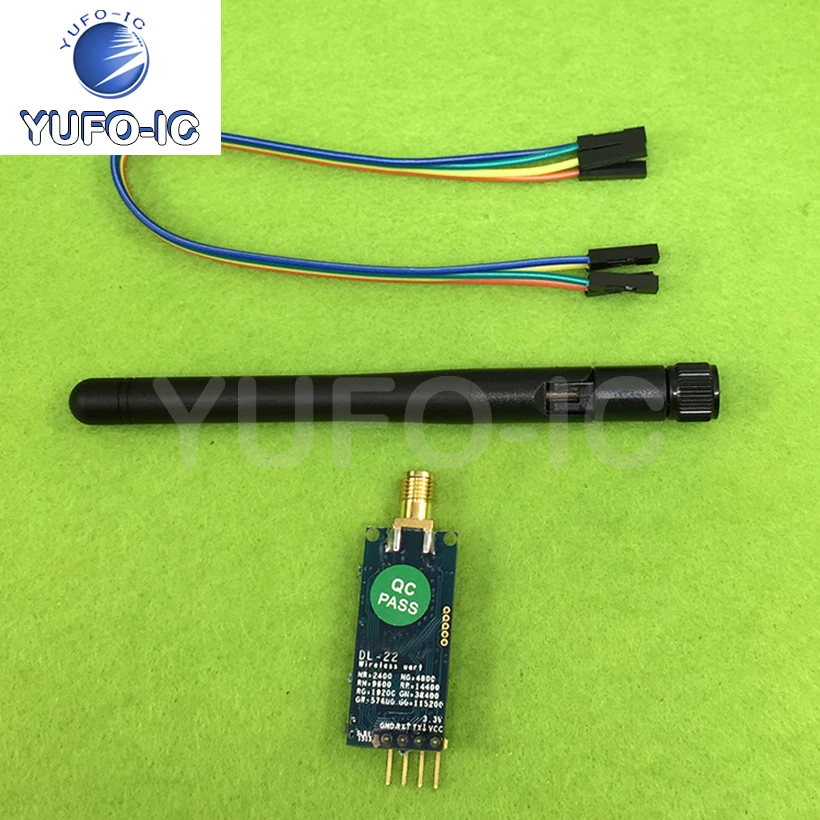 Free Ship 2pcs Wireless Serial Port To Receive Module 2.4G ZigBee CC2530 Data Passthrough Distance 1000 M Point-to-Point