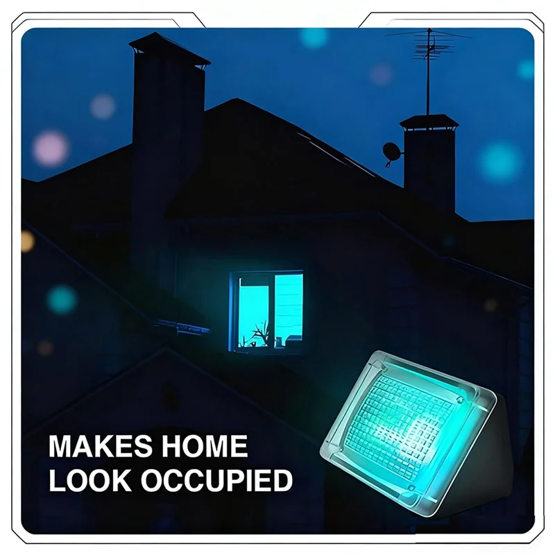 JABS-LED Luce deterrente per la sicurezza domestica-Simulatore di luce, timer e sensore Protezione antifurto per la tua casa all'avanguardia