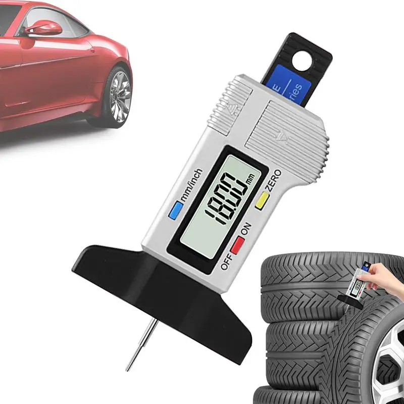 Digitale Auto Reifen Reifen Profiltiefenmesser Meter Auto Reifen Verschleiß Erkennung Messwerkzeug Messschieber Dicke Messgeräte Überwachungssystem