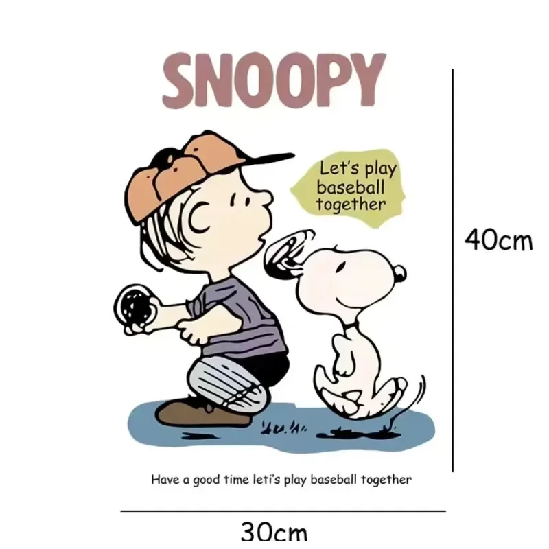 Snoopy creative cute cartoon anti-scratch kitchen refrigerator decorative sticker waterproof self-adhesive removable sticker