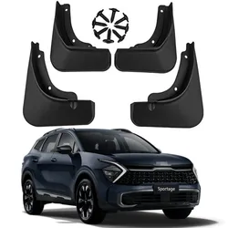 1 Set Auto Tire Mud Flaps Front Rear Wheel Plastic Mudguard Cover For KIA Sportage NQ5 LWB 2022 2023 2024 Car Modification Parts