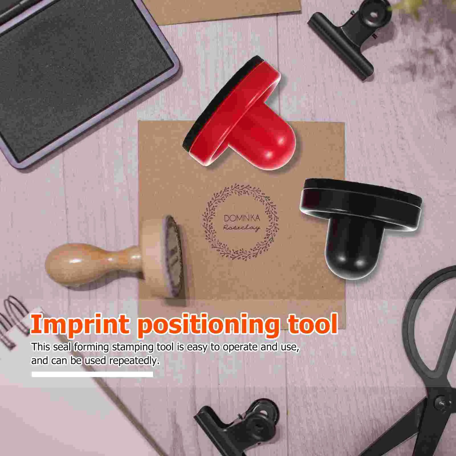 2 pezzi timbro stamping block forniture artigianali strumenti scrapbook pressione abs manico in spugna multiuso fai da te