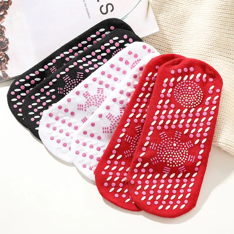 

1/3 Pairs Winter Self-heating Health Care Socks Women Ski Sports Self Heated Massage Man Short Sock Magnetic Therapy Foot Warmer