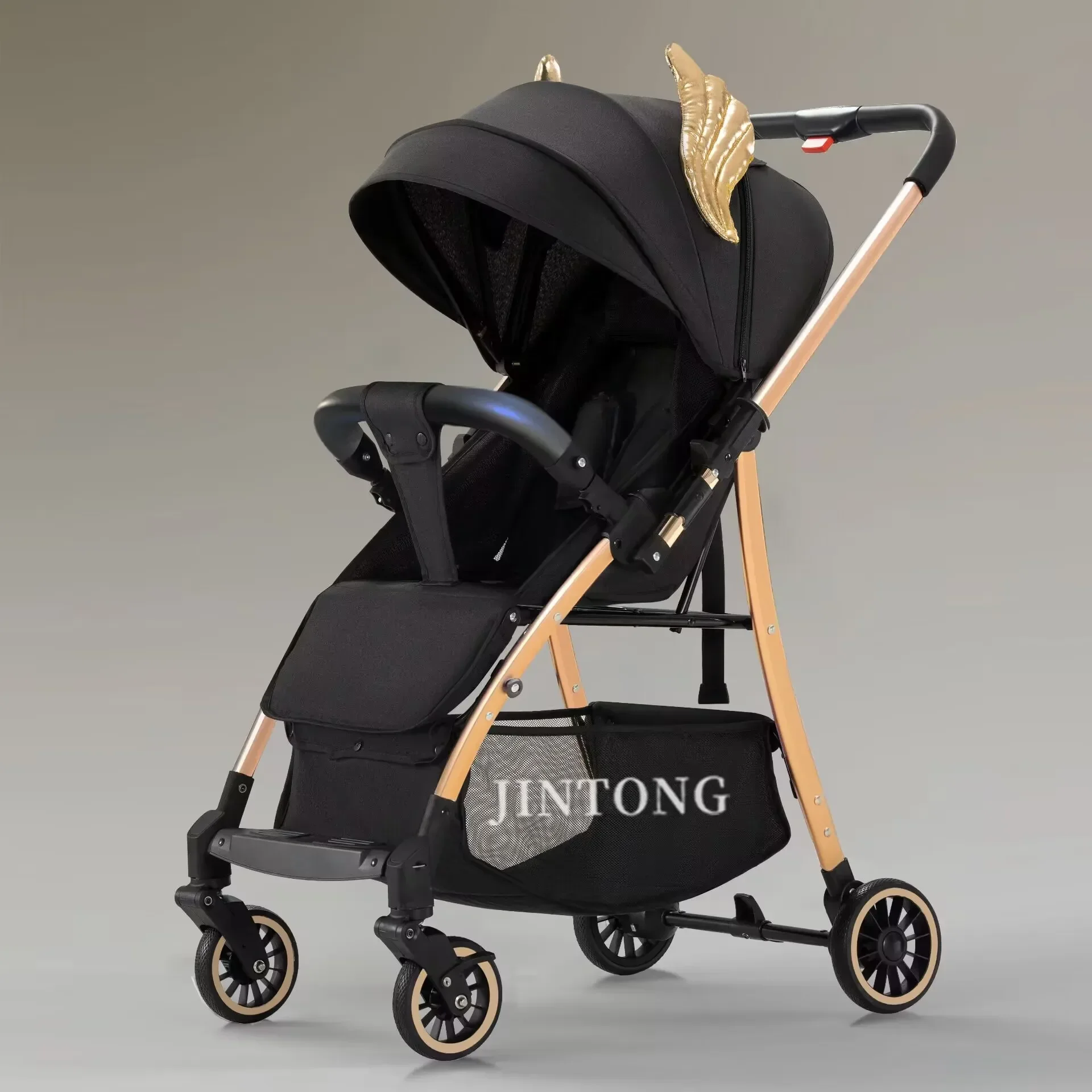 

Baby Stroller Baby Walking Artifact In Both Directions View Can Be Folded with One Button Light