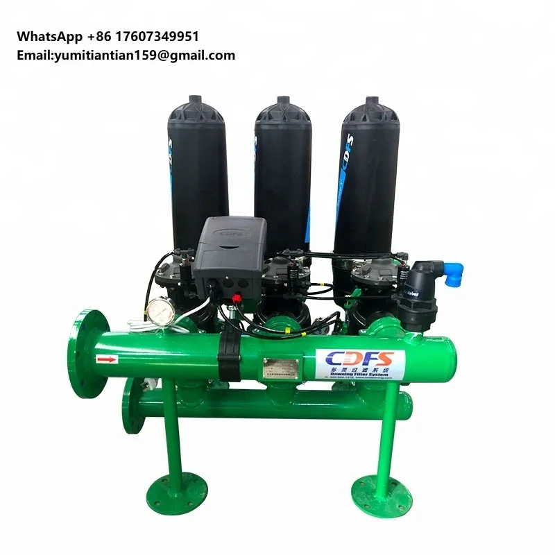 

New Agriculture Irrigation Disc Filter System Remote Monitoring Automatic Backwash Self-Cleaning for Drip Irrigation Farm Use