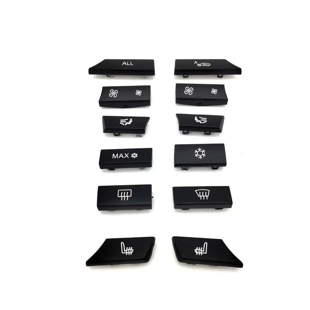 12 Button Key Caps A/C Heater Switch Repair Kit For BMW 5 6 7 Series 61319313923