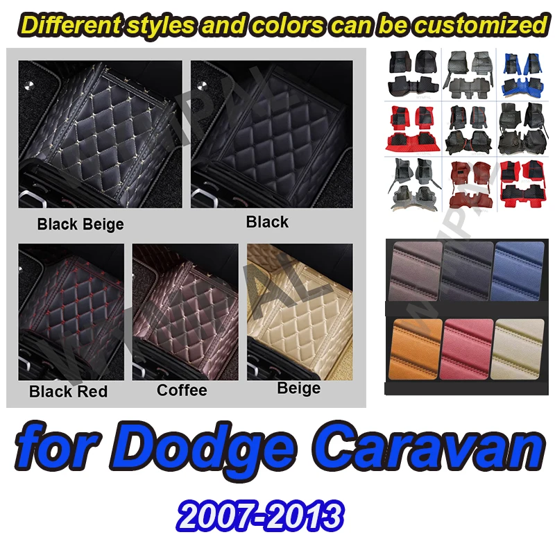 

Роскошные автомобильные коврики на заказ для Dodge Caravan 2007-2013, автомобильные ковры, аксессуары для ног