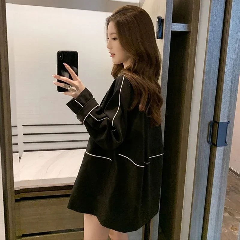 New Arrival Design Sense Color Block Casual Suit Jacket Women Chic Top