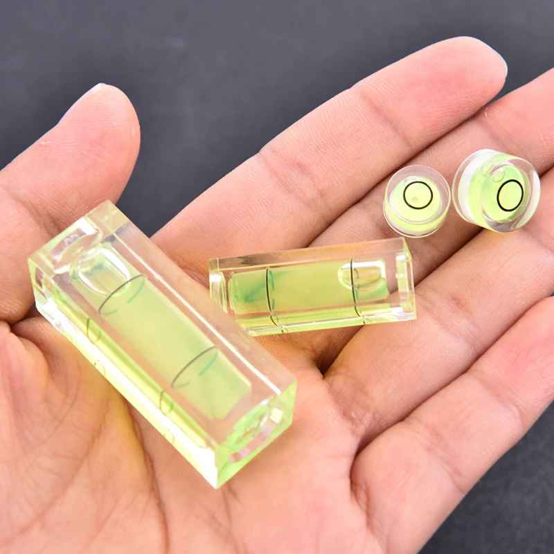 2/4Pcs Phono High Accuracy Spirit Level Of Beads Arcylic Round Mini Bubble Level Tools Horizontal Instrument For Turntable