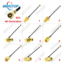 2PCS/lot 4 Cable uFL MHF4 RF4 Female to SMA Female WIFI Antenna RF Coaxial Cable RF1.13 Pigtail Extension Jumper