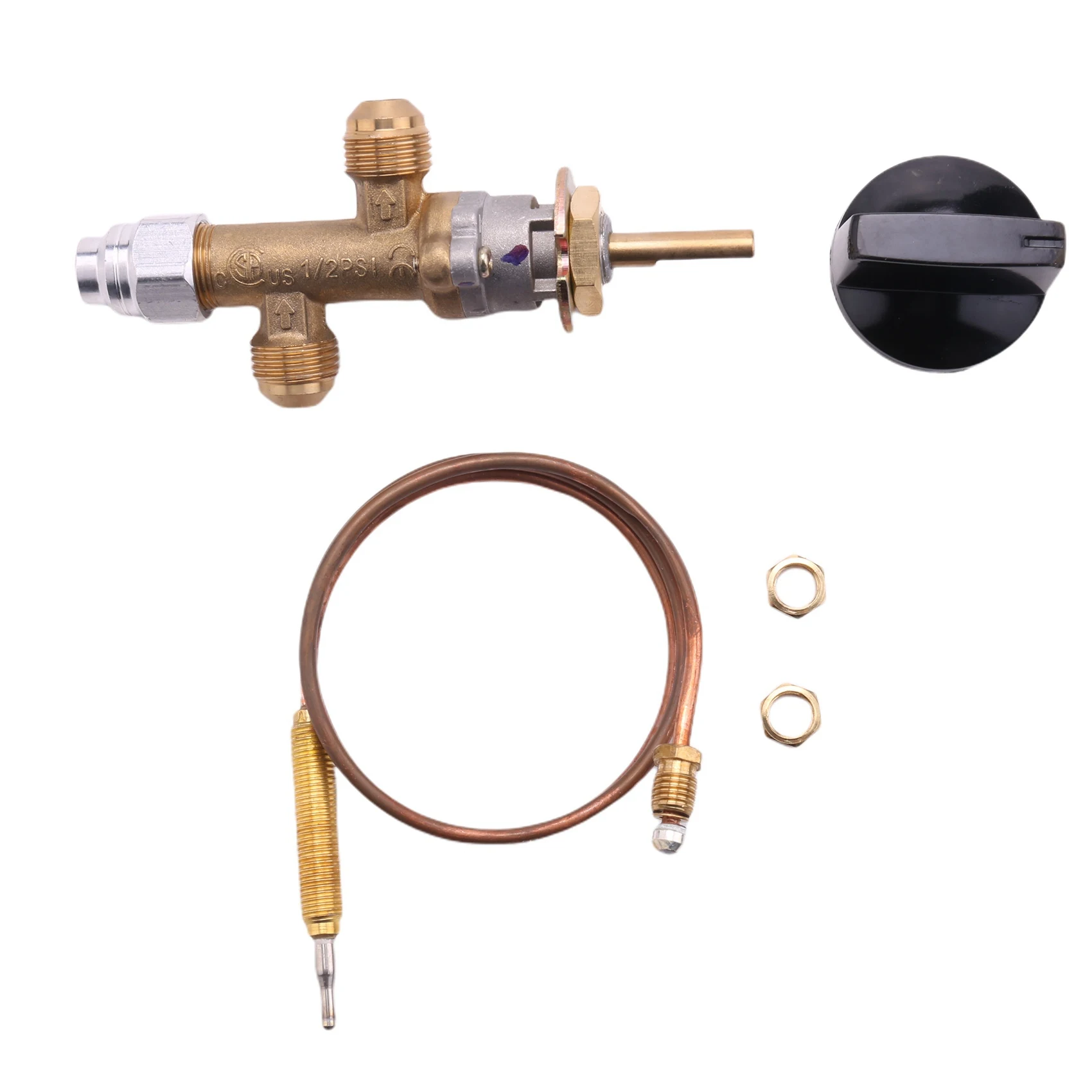 Propane Lpg Gas Fire Pit Control Safety Valve Flame Failure Device Gas Heater Valve with Thermocouple and Knob