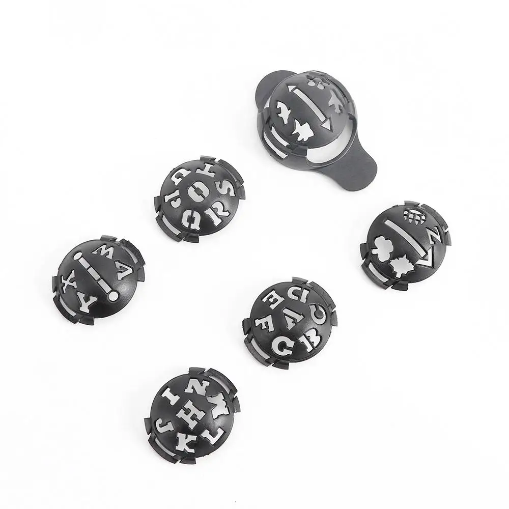 

Plastic Training Aids Hollow Alphabet Golf Ball Line Drawing Templates Golf Scriber Golf Line Marker Alignment Marks Tool Set