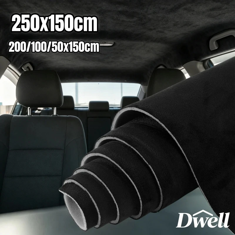 

Auto Suede Fabric Non Adhesive Upholstery Material for Car Headliner Dashboard Door Panel Interior Repair DIY Decor Lining Cloth