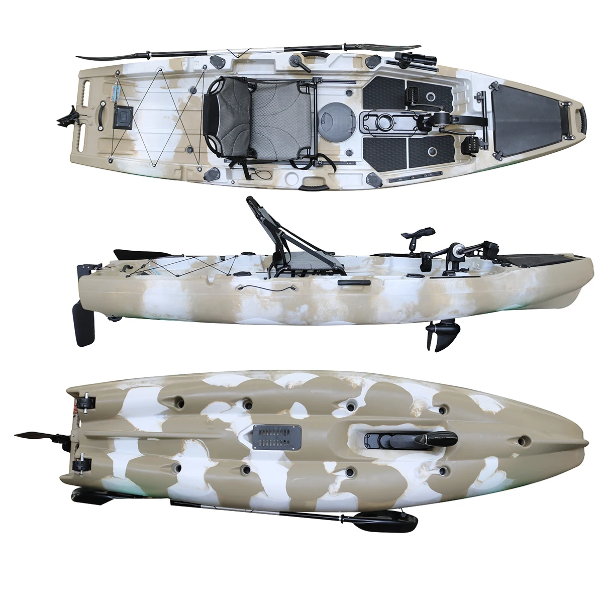

Single Seat Sit on Top Pedal Kayak for Fishing
