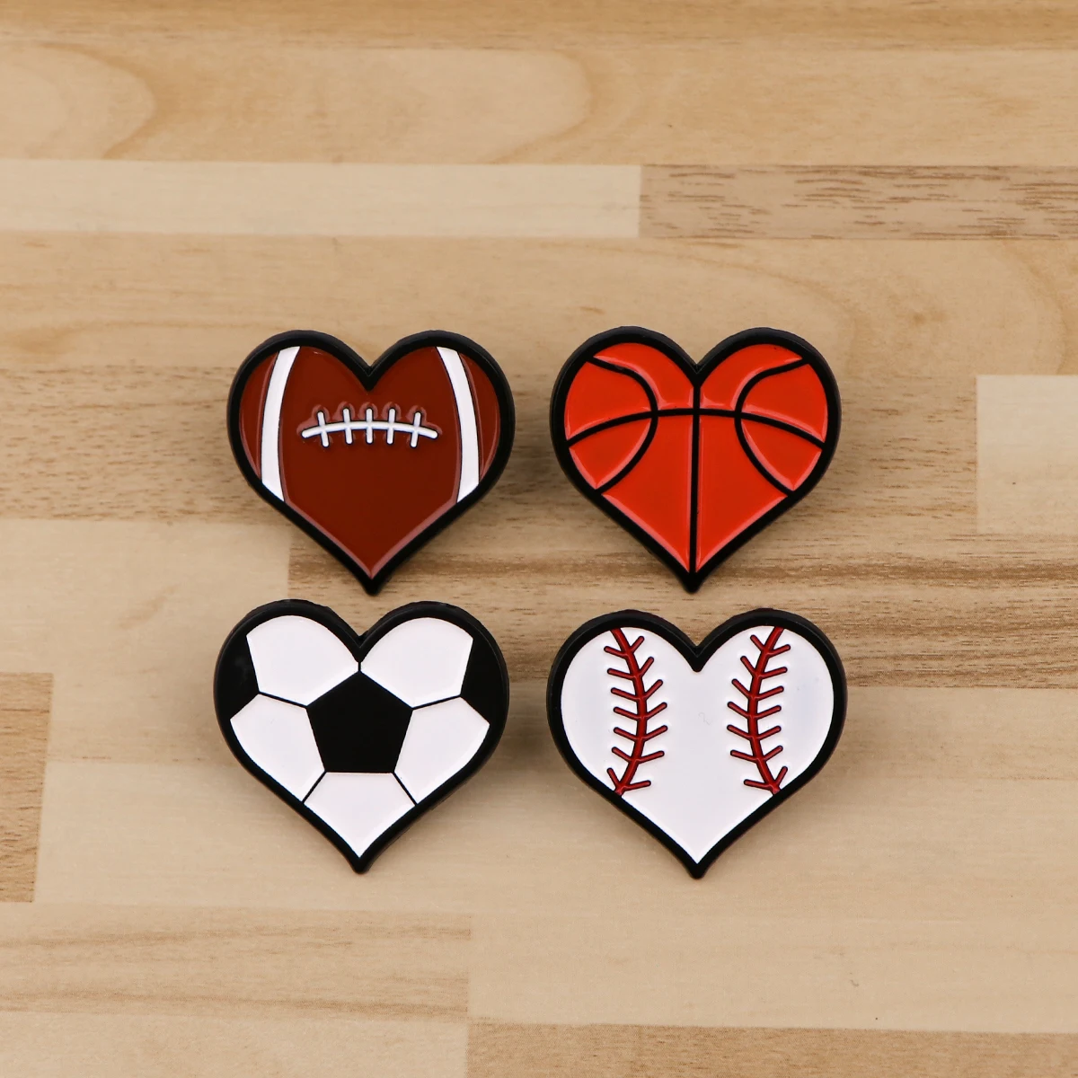 Ball Game Enamel Pins Baseball Brooches For Athletes Clothing Backpack Heart Lapel Badges Fashion Jewelry Accessories Gifts