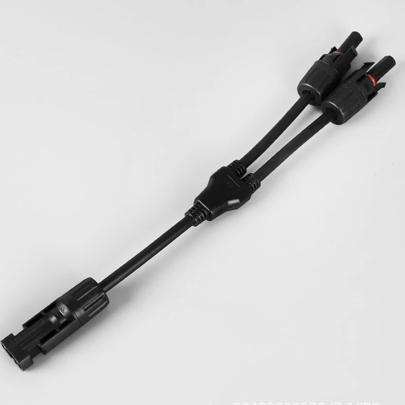 Power Solar Connectors 30A Y-Branch Cable, Solar Cable Parallel Adaptor in Pair for Solar Panel  Power