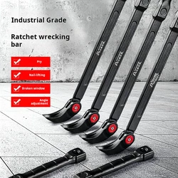 Pry Bar Tool Heavy Duty Woodworking Tool with Round Grip Nail Puller Perfect End Adjustment Tool for Woodworking Remover