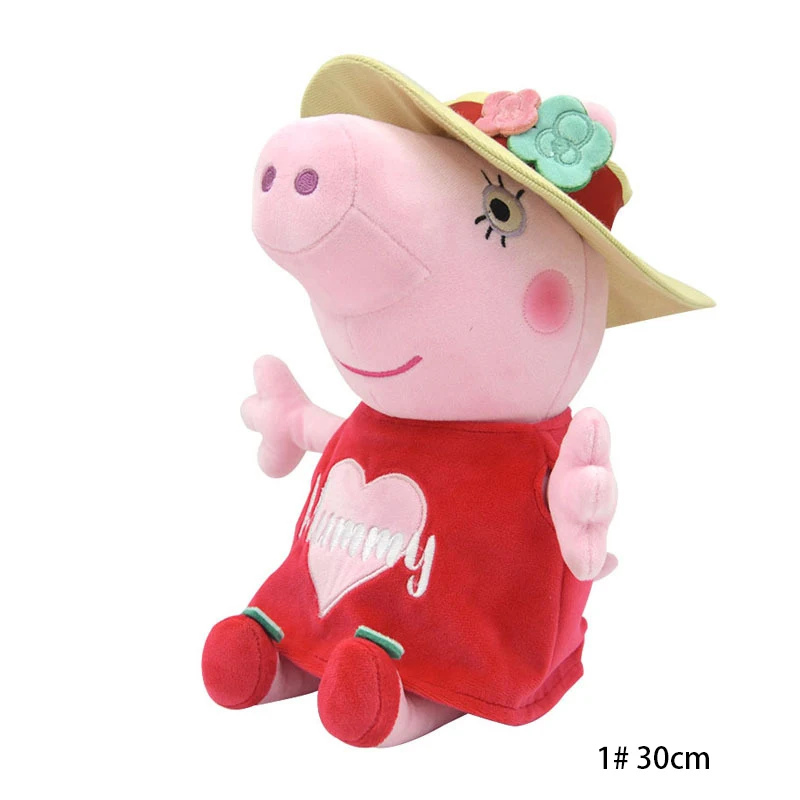 30 CM Peppa Pig Plüsch Puppe Schwein Vater Mutter Modell kinder Spielzeug Cartoon Nette Anime Figur George Kinder Weihnachten geschenke – Detail 26
