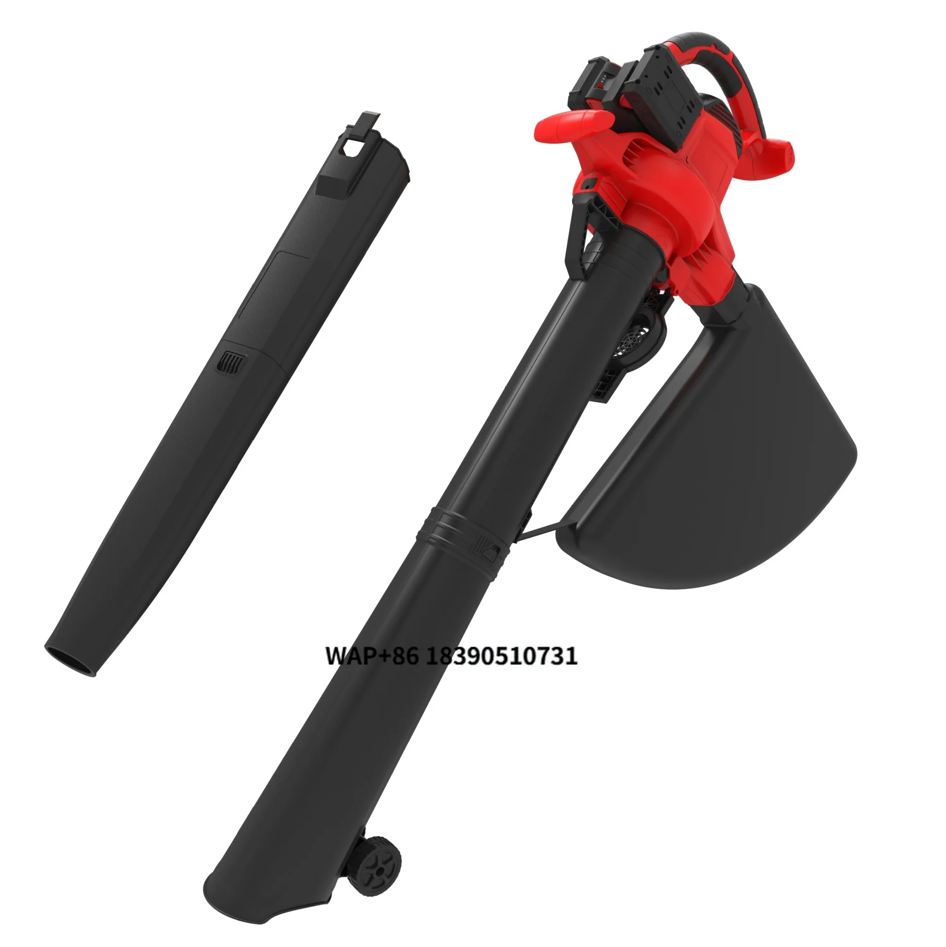 Hot Sale 2000W Max Industrial/DIY Grade Cordless Leaf Blower & Vacuum Cleaner with 4000mAh Battery 340KM/H Air Speed
