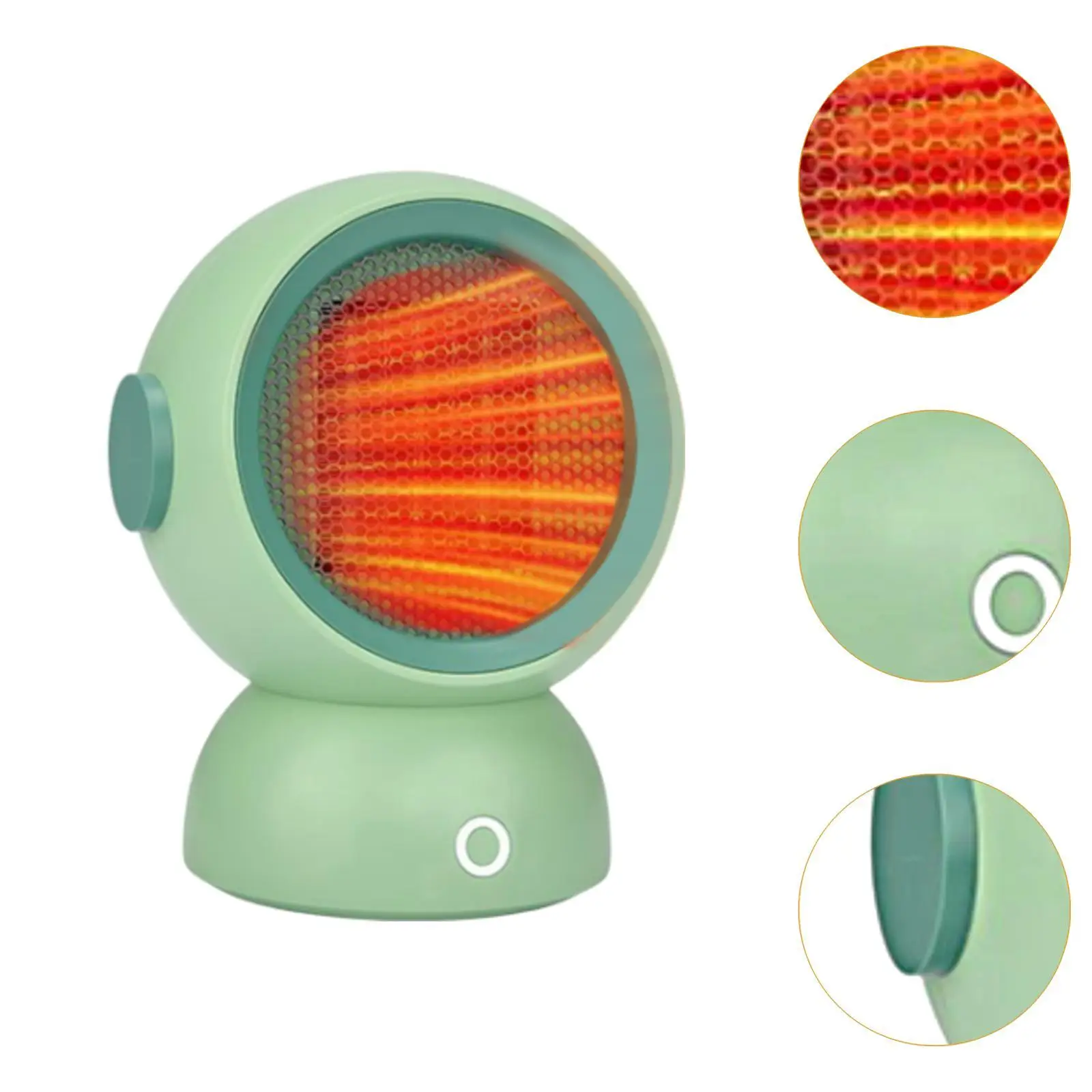 Chauffage électrique à pointe d'arrêt, 2 vitesses, pour usage intérieur, chambre à coucher, maison