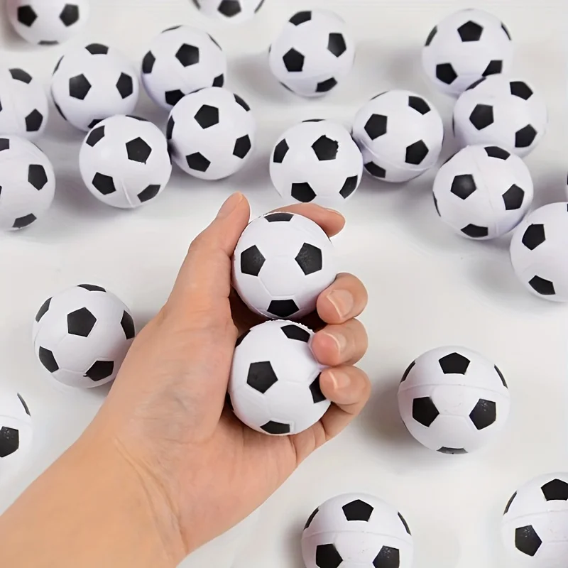10pcs 4cm Mini Bounce Football Sports Theme Party Decoration Small Gifts Football Match Small Toys Creative Novelty Bounce Ball