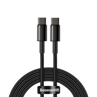 Baseus CATWJ-A01 USB-C-USB-C PD QC Cable 100W 5A 480 Mb/s 2m-Black