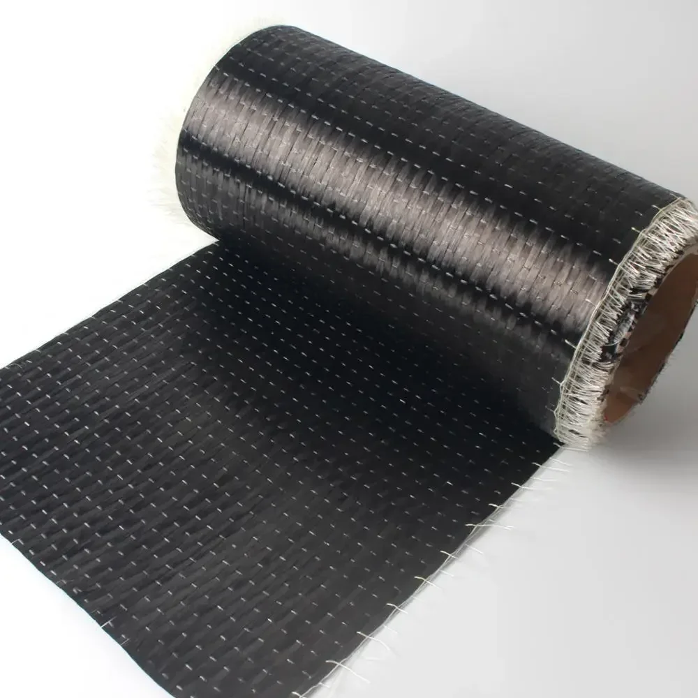 Carbon Fiber 12K Unidirectional Fabric 200g/m2 Carbon Yarn Woven Interlayer Reinforcement Cloth 0.2m width