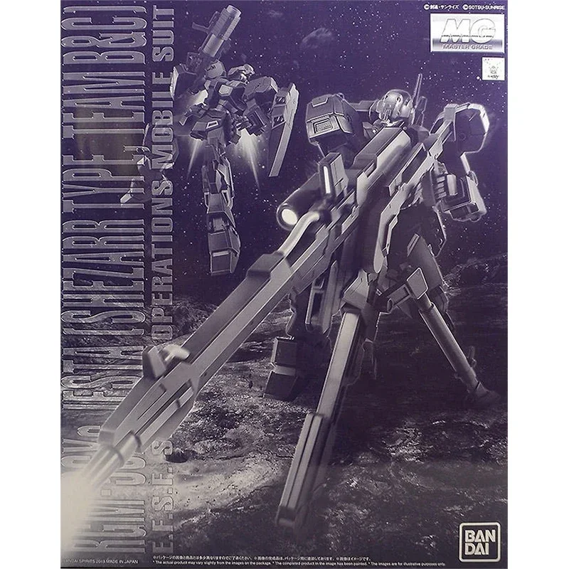 Spot Bandai Genuine Gundam Model Kit Anime Figure MG RGM-96Xs Jesta Shezarr Type Team B C  Anime Action Figure Toys for Children