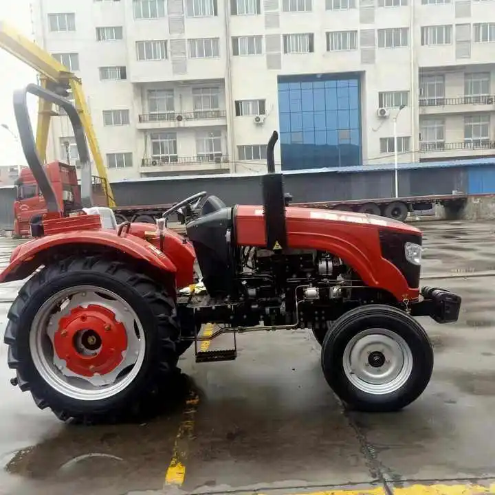 รถแทรกเตอร์ฟาร์ม 50HP 4WD รถแทรกเตอร์การเกษตรพร้อมระบบบังคับเลี้ยวไฮดรอลิก