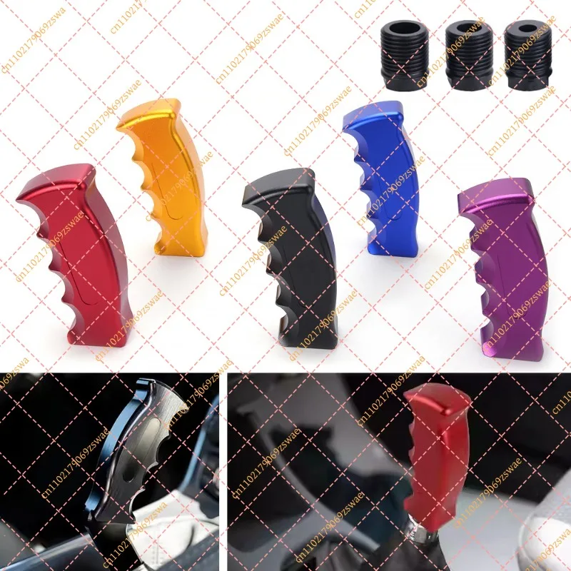 Car Modification Parts Aluminum Alloy Knife Handle Shift Knob Custom Gear Shifter with 4 Adapters Universal Fit