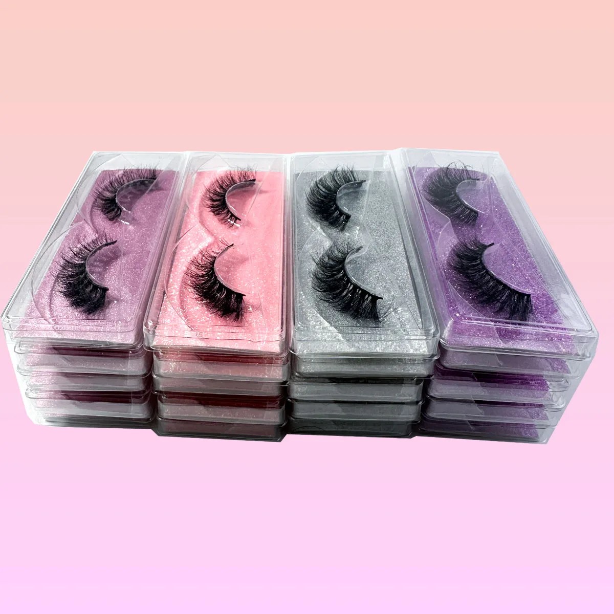 Großhandel Wimpern 20/40/60/80/100 stücke 5D Nerz Wimpern Natürliche Nerz Wimpern Großhandel Falsche Wimpern Make-Up Dicke Gefälschte Wimpern In B