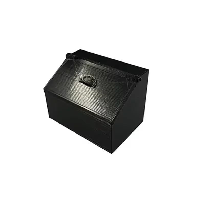 Plastic Simulation Black Toolbox Side Bags for 1/14 Tamiya RC Truck King Diy Parts