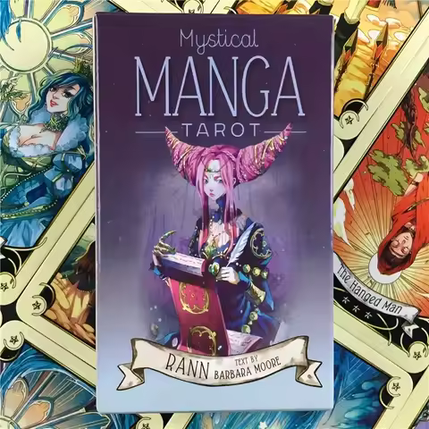 1 Box Mystical Manga Tarot Card Deck Fortune Telling Game Interactive Game Anime-Inspired Tarot for Divination and Entertainment